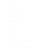 PARCHEGGIO
FREE WI-FI
DOCCE SPOGLIATOIO
TOILETTES
CANOE
PARCO GIOCHI
FESTE PRIVATE